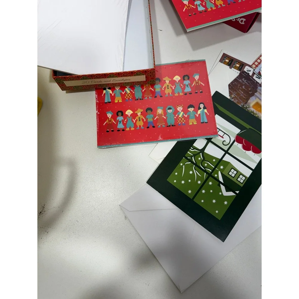 Mixed Holiday Christmas Greeting Card Lot Grinch Polar Bear Save the Children